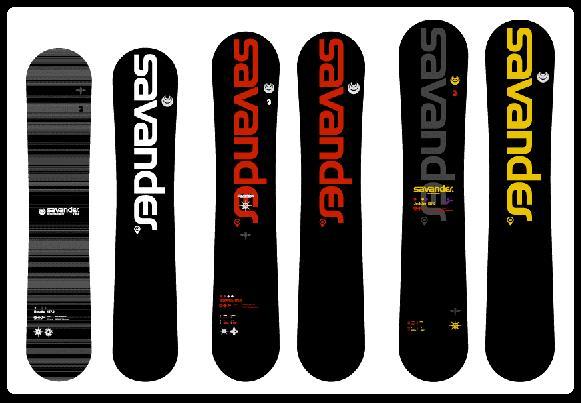 SAVANDER - SAVANDER スノーボード板 SAVANDER 140 ソールカバーセット スノーボード 板 豹柄