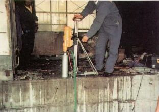 Diamond wire saw.